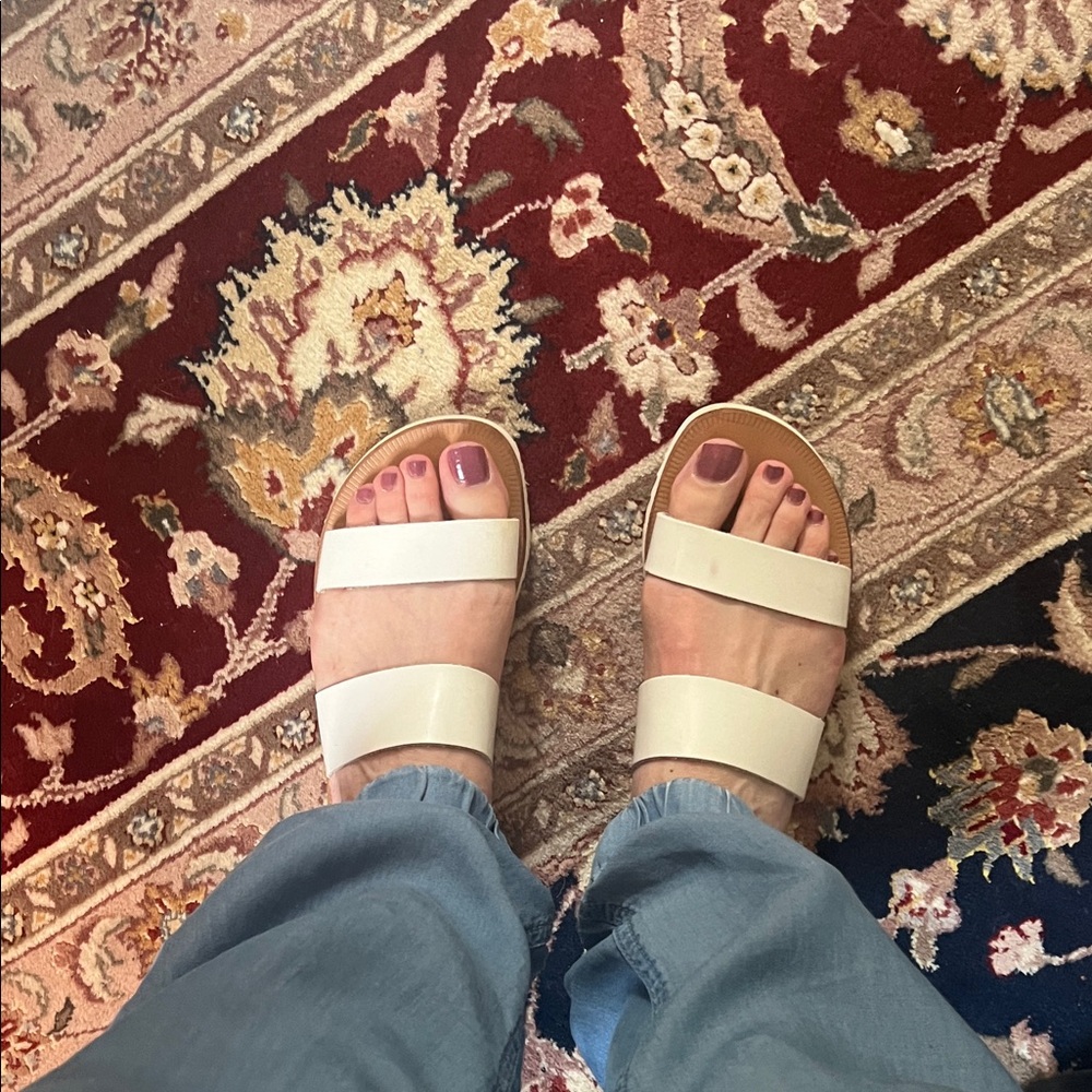 Joie White Women's Sandals, Size 38-1/2